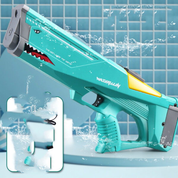 Automatic Electric Water Gun Toys Shark High Pressure Outdoor Summer Beach Toy Kids Water Fight Pool Party Water Toy - Image 9