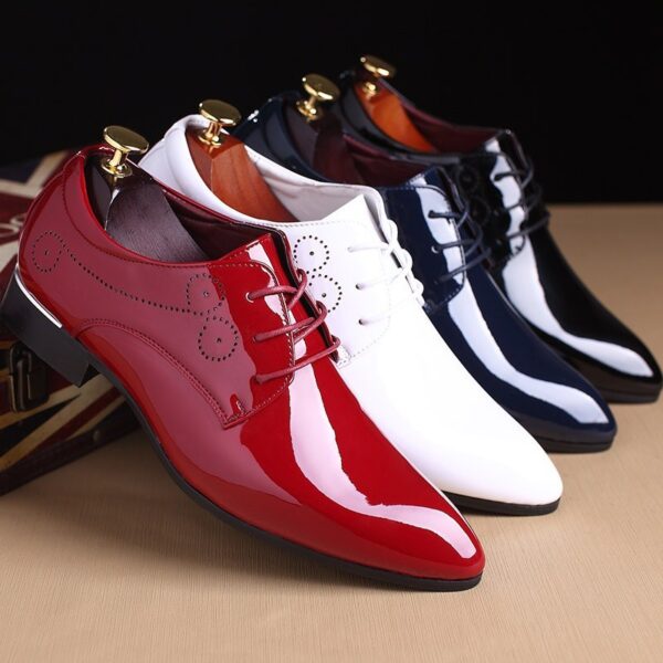 Men Leather Shoes Men Business Casual Dress Shoes Business Casual Leather Shoes Slip-on Black Driving Shoe For Men